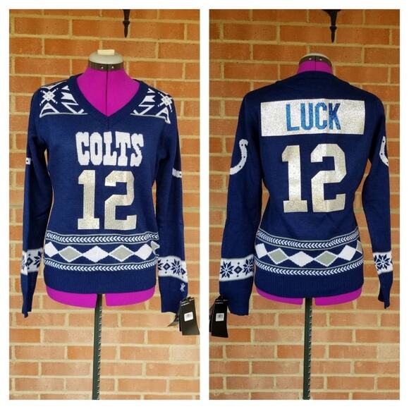 NFL Indianapolis Colts Andrew Luck Sweater - Picture 2 of 6